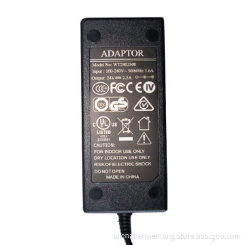 AC/DC Adapter for Notebooks, with 60W Output Power, Measures 120 x 53 x 32mm